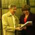Академік НАН України Іван Дзюба і зав. сектору НБУВ Світлана Горбань (27.04.2012)